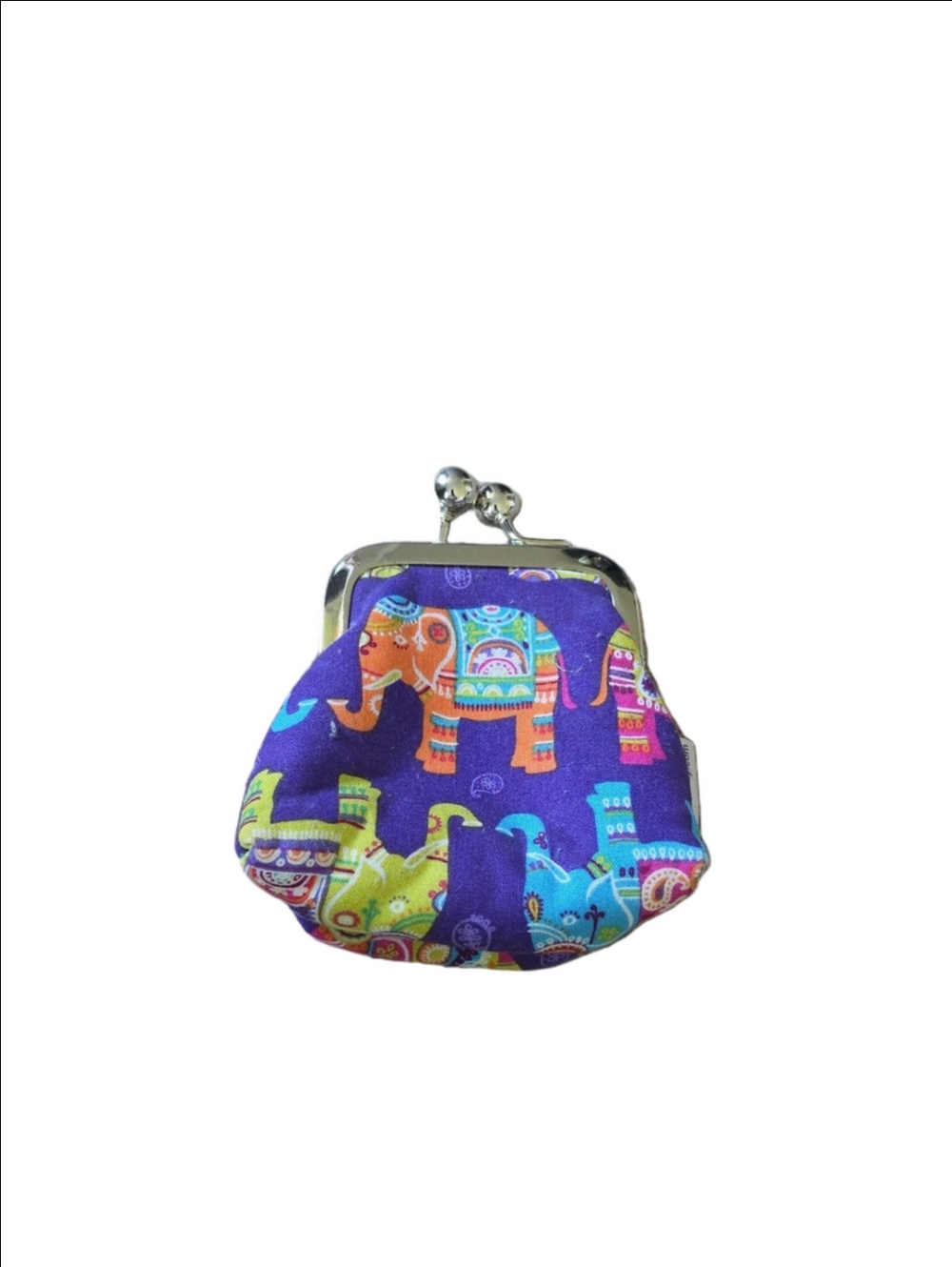 Colorful Elephant Coin Purse - Purple